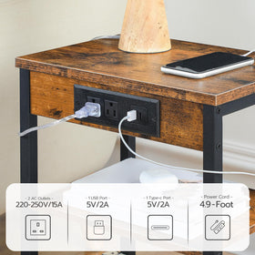 HOOBRO small end table ideal for tight living spaces with practical design