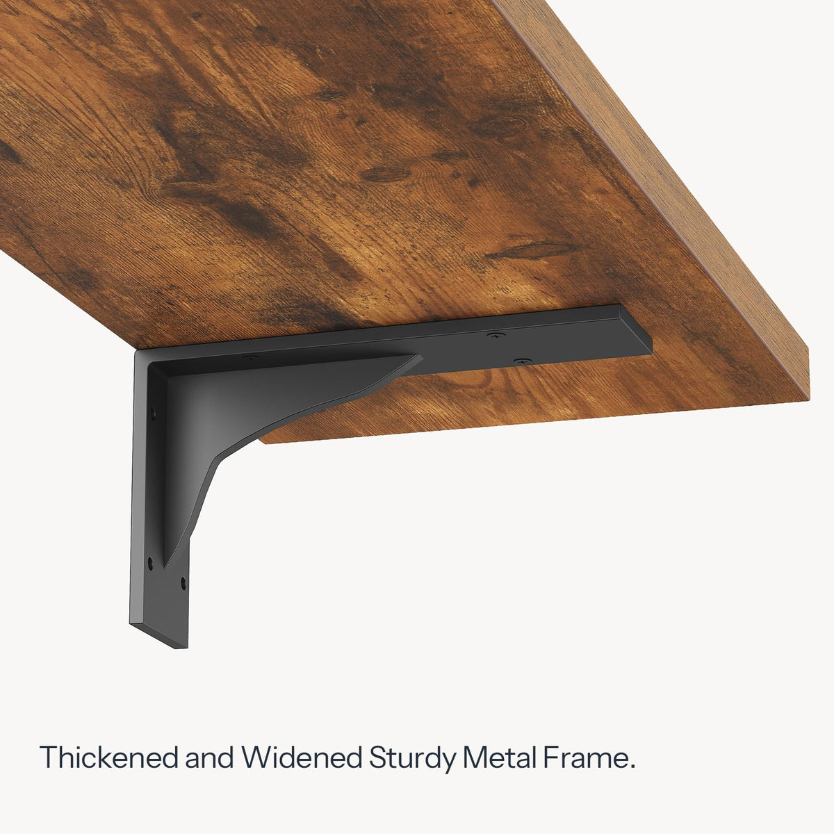 HOOBRO slim-profile shelves blend with any room decor.