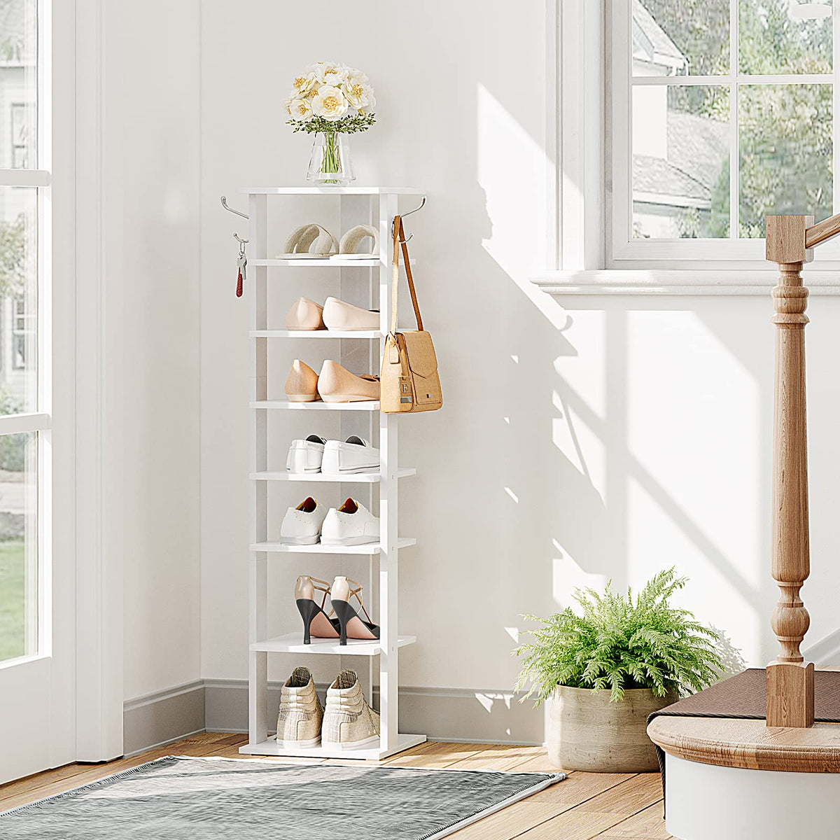 HOOBRO space-saving design helps declutter entryways without sacrificing style.