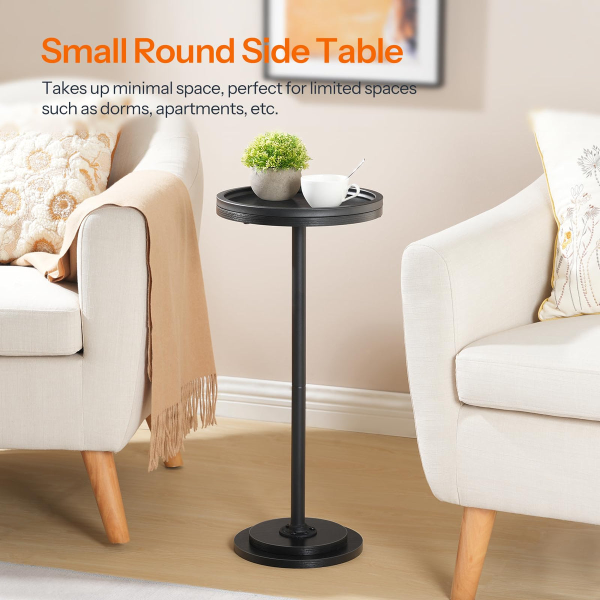 HOOBRO space-saving table ideal for dorms or apartments in tight spaces