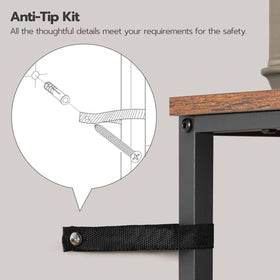 HOOBRO sturdy particleboard construction supports daily use with adjustable feet on uneven floors.