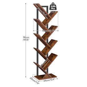 HOOBRO Tree Bookshelf ideal for living rooms and offices.