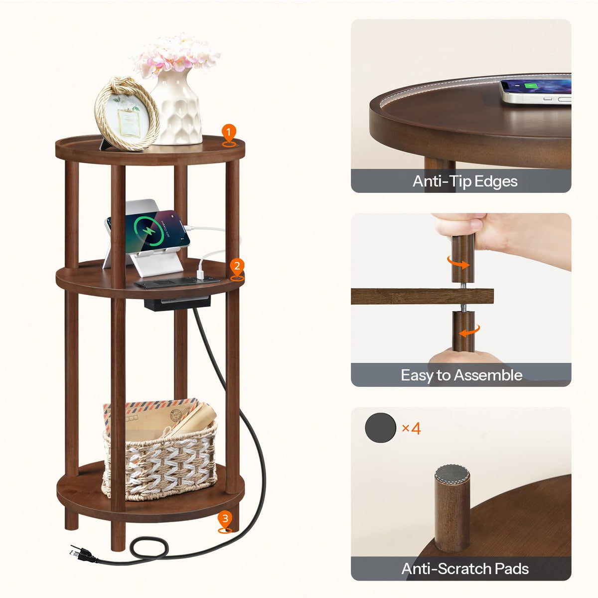 HOOBRO twist-lock assembly makes setup quick and tool-free