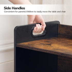 Toddler-friendly HOOBRO table used by a child aged 1-3.