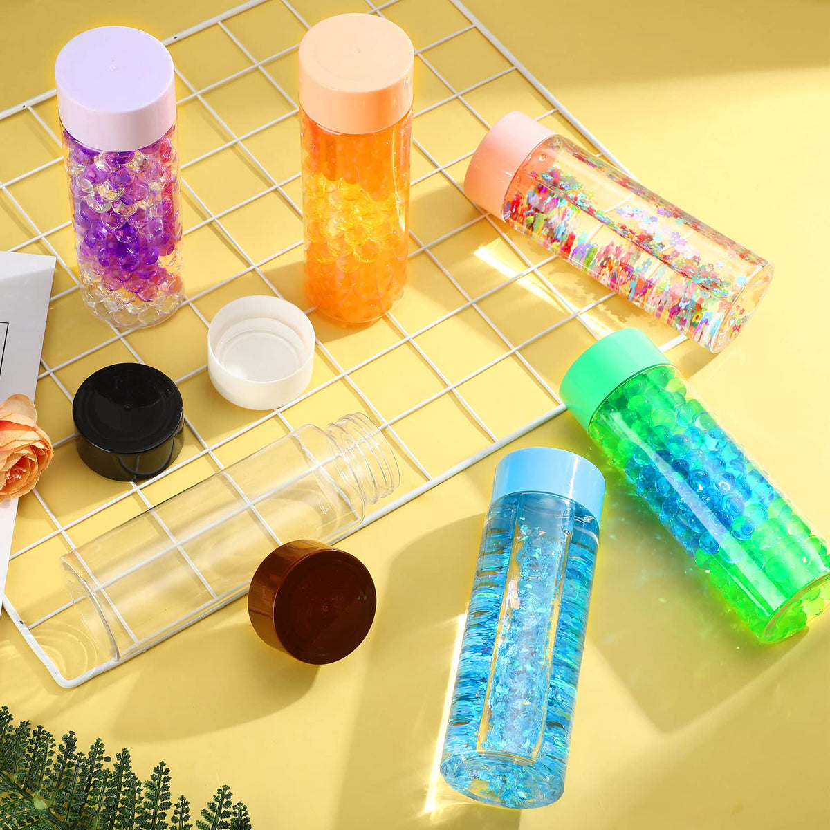 Hoolerry empty plastic bottles 400 ml show contents clearly for quick beverage prep