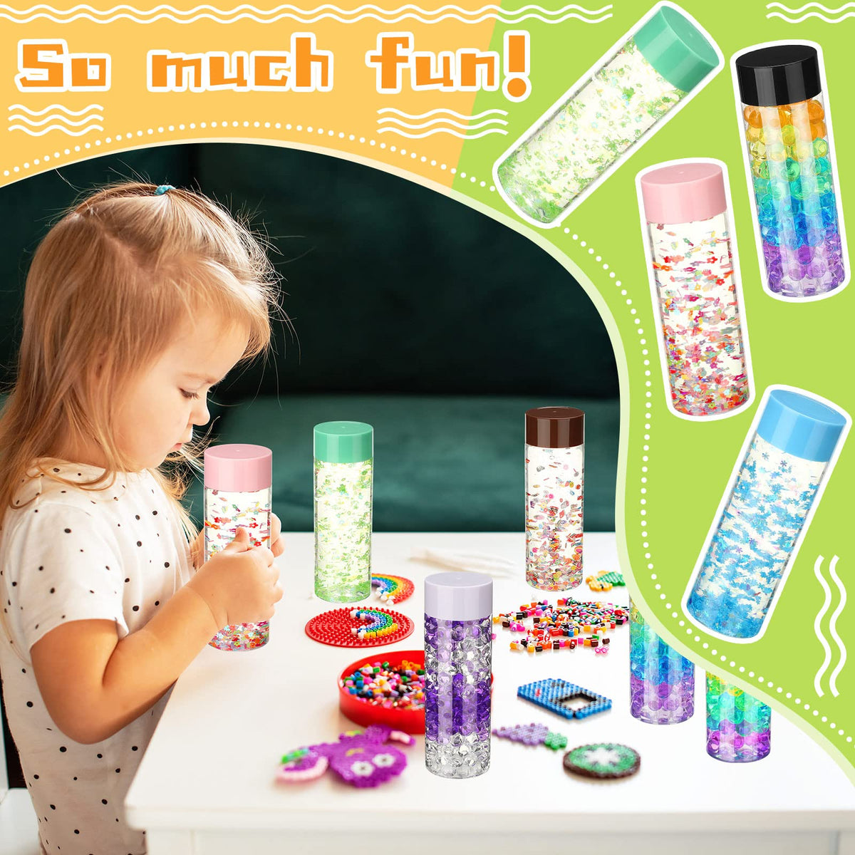 Hoolerry sensory craft bottles inspire hands on activities and calm focus during play