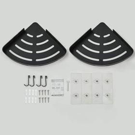 Hoomtaook corner shelf fits both bathroom and kitchen spaces