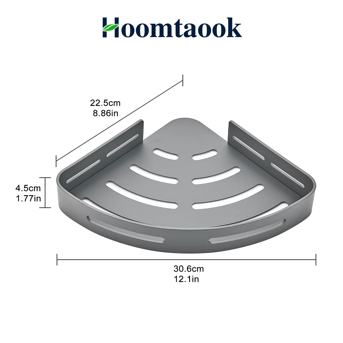 Hoomtaook wall-mounted organizer is removable without wall damage.