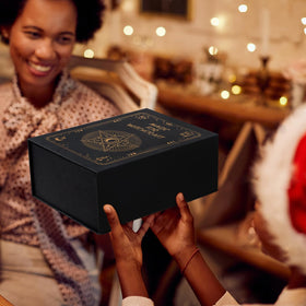 HOOMUU crystal-spoon-in-box adds elegant tool for measuring dried herbs.