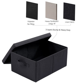 HOONEX storage bins suit home and office organization on shelves.