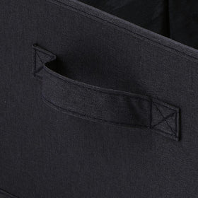 HOONEX storage bins stack neatly, saving space on closet shelves.