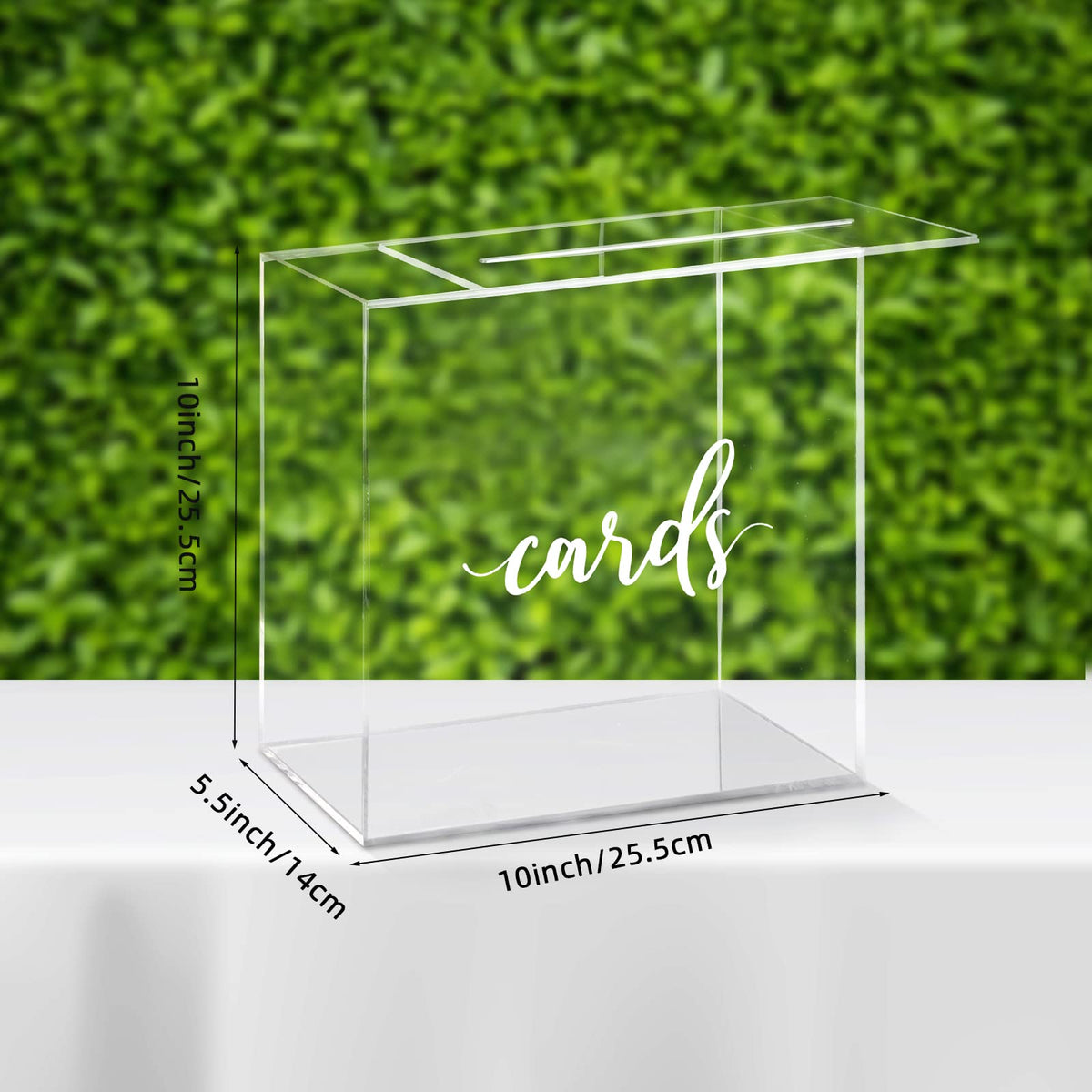 Hooqict premium 3mm acrylic card box showcasing durable material
