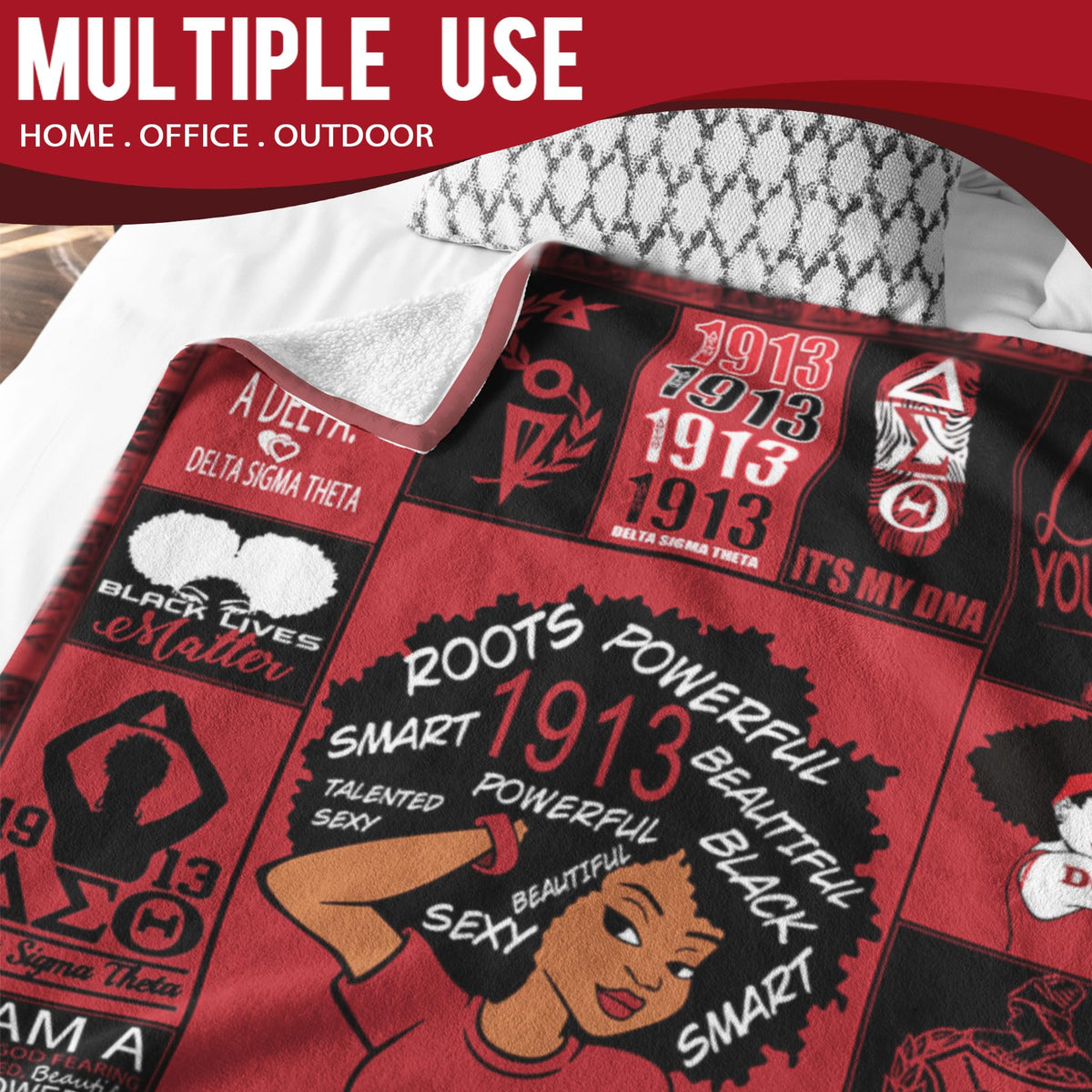 HOORZ oversized 60x80 blanket ready for family movie night