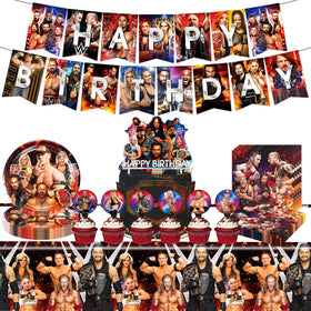 HOOSTEADY Wrestling banner boosts party theme and festive mood for kids' celebrations