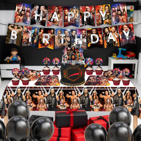 HOOSTEADY Wrestling cake topper adds a fun centerpiece to the cake