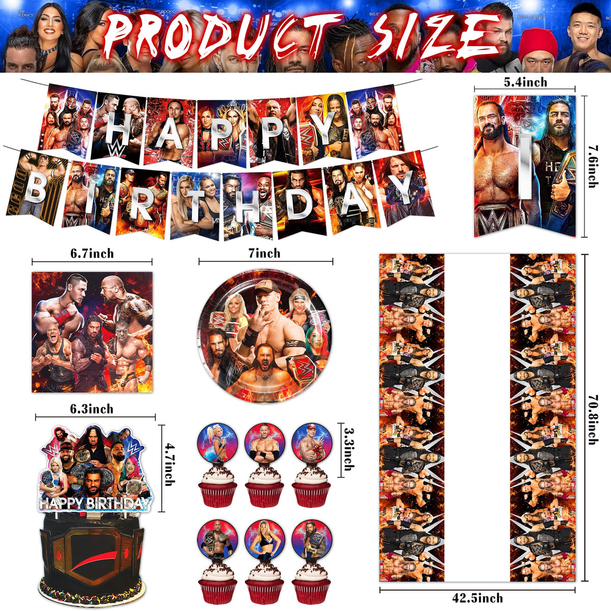 HOOSTEADY Wrestling plates provide sturdy disposable dinnerware for quick party setup