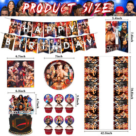 HOOSTEADY Wrestling plates provide sturdy disposable dinnerware for quick party setup