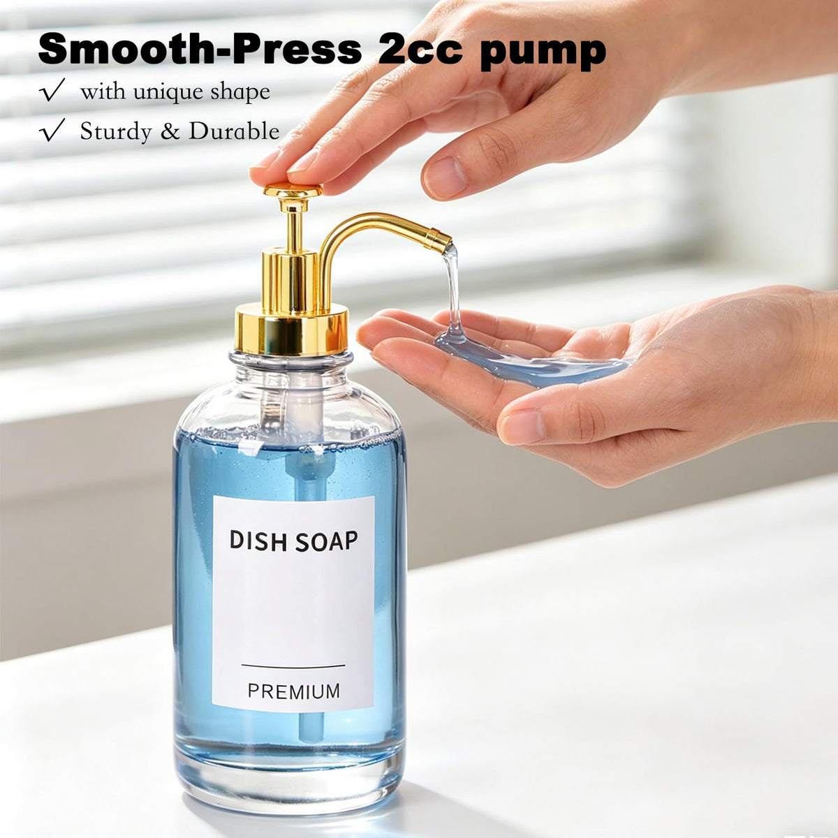 Hoousuper premium ABS pump for durable daily dispensing