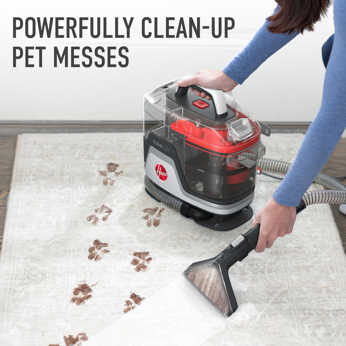 Hoover CleanSlate Plus dual tank keeps clean and dirty water separate