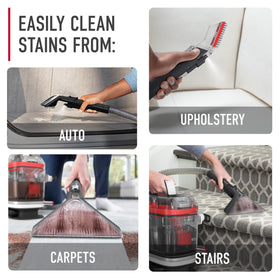 Hoover CleanSlate Plus hose rinse flushes residue for quick maintenance