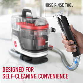Hoover CleanSlate Plus paired with cleaning solution boosts stain lifting