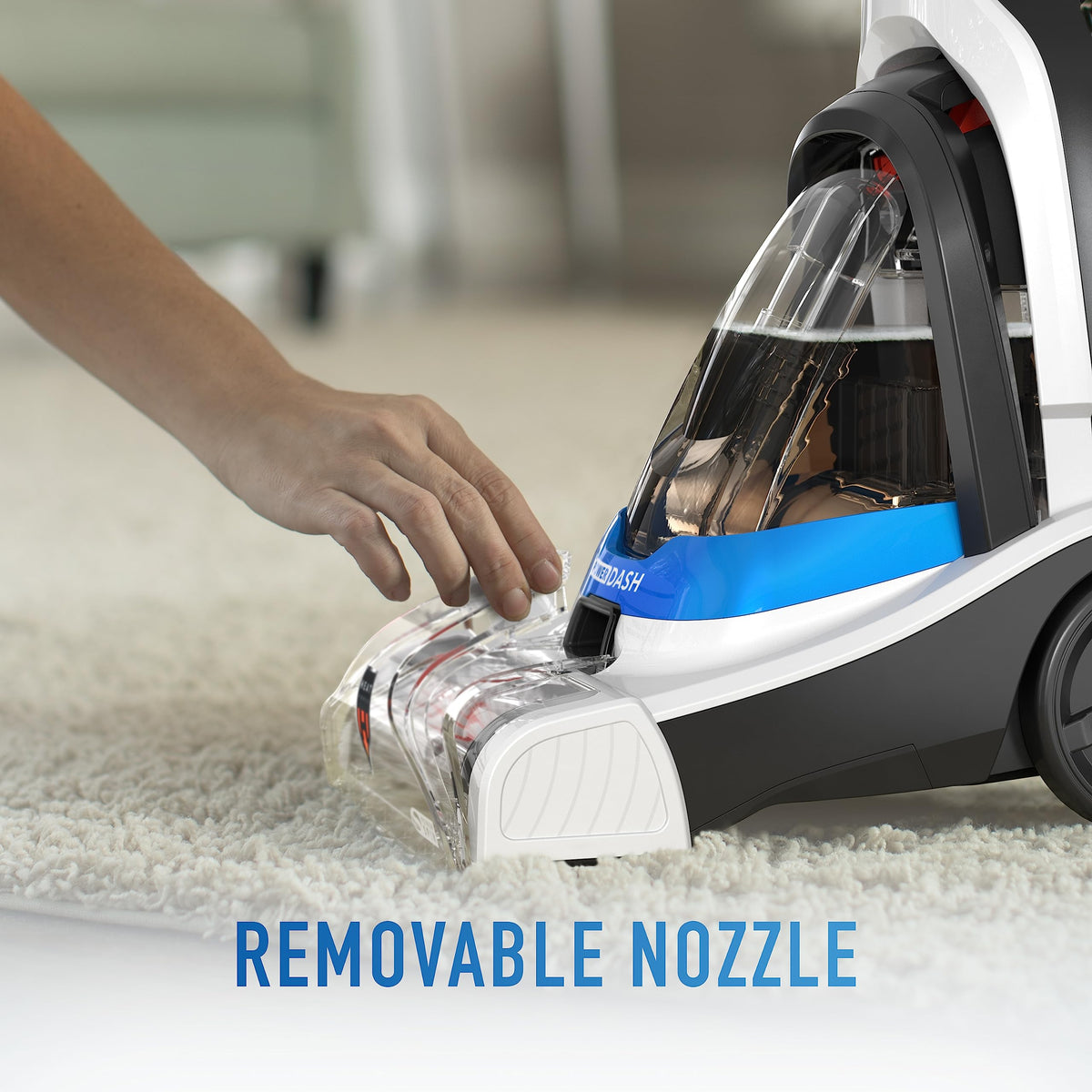 Hoover PowerDash cleans high-traffic areas and tight spaces around furniture