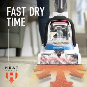 Hoover PowerDash Pet cleaner includes Clean Packs sample to tackle urine, vomit, and stains.