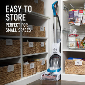 Hoover PowerDash Pet cleaner uses HeatForce drying to speed up carpet refresh.