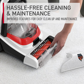 Hoover PowerDash Pet+ compact unit fits into tight storage spaces.