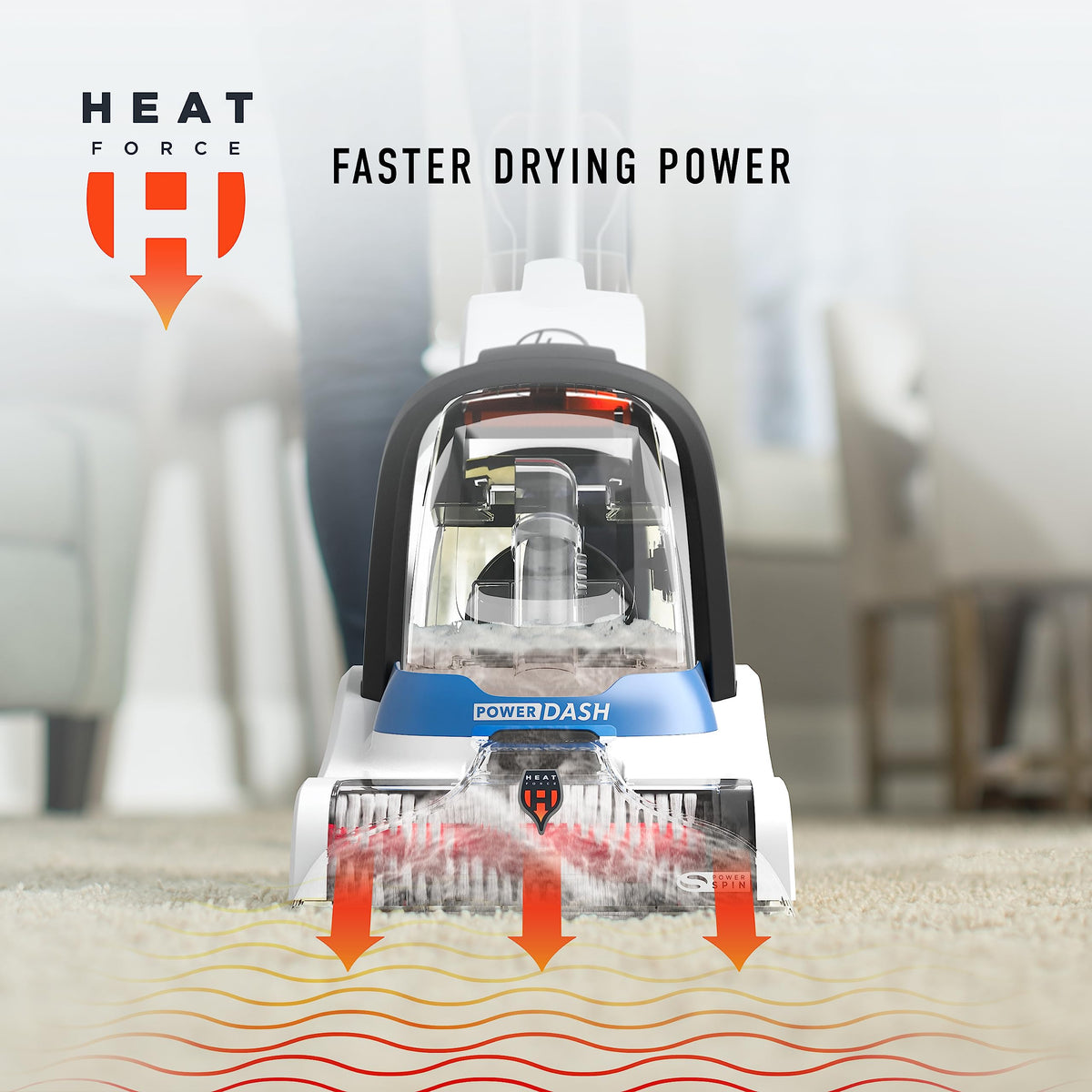 Hoover PowerDash solution sample included for pet messes and stains
