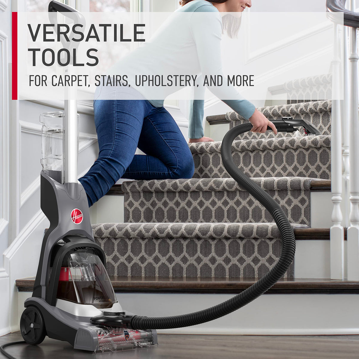 Hoover PowerDash HeatForce speeds up carpet drying.