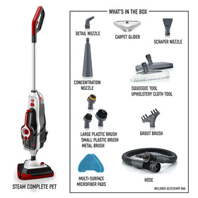 Hoover Steam Complete Pet Steam Mop compact design with easy-pull trigger