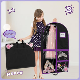 Hopack garment bag with dual handles for easy carrying to recitals and events.