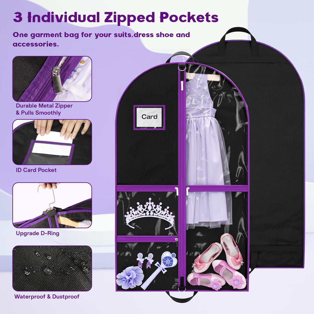 Hopack 40 inch bag includes an ID pocket for names and checklists.