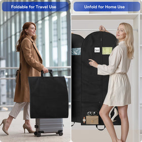 Hopack hanging closet design keeps wardrobe ready between trips