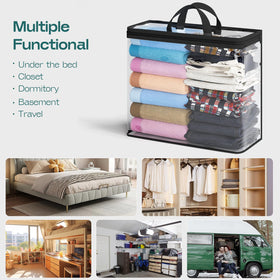 Hopack under-bed storage odor guidance image shows recommended airing after receipt