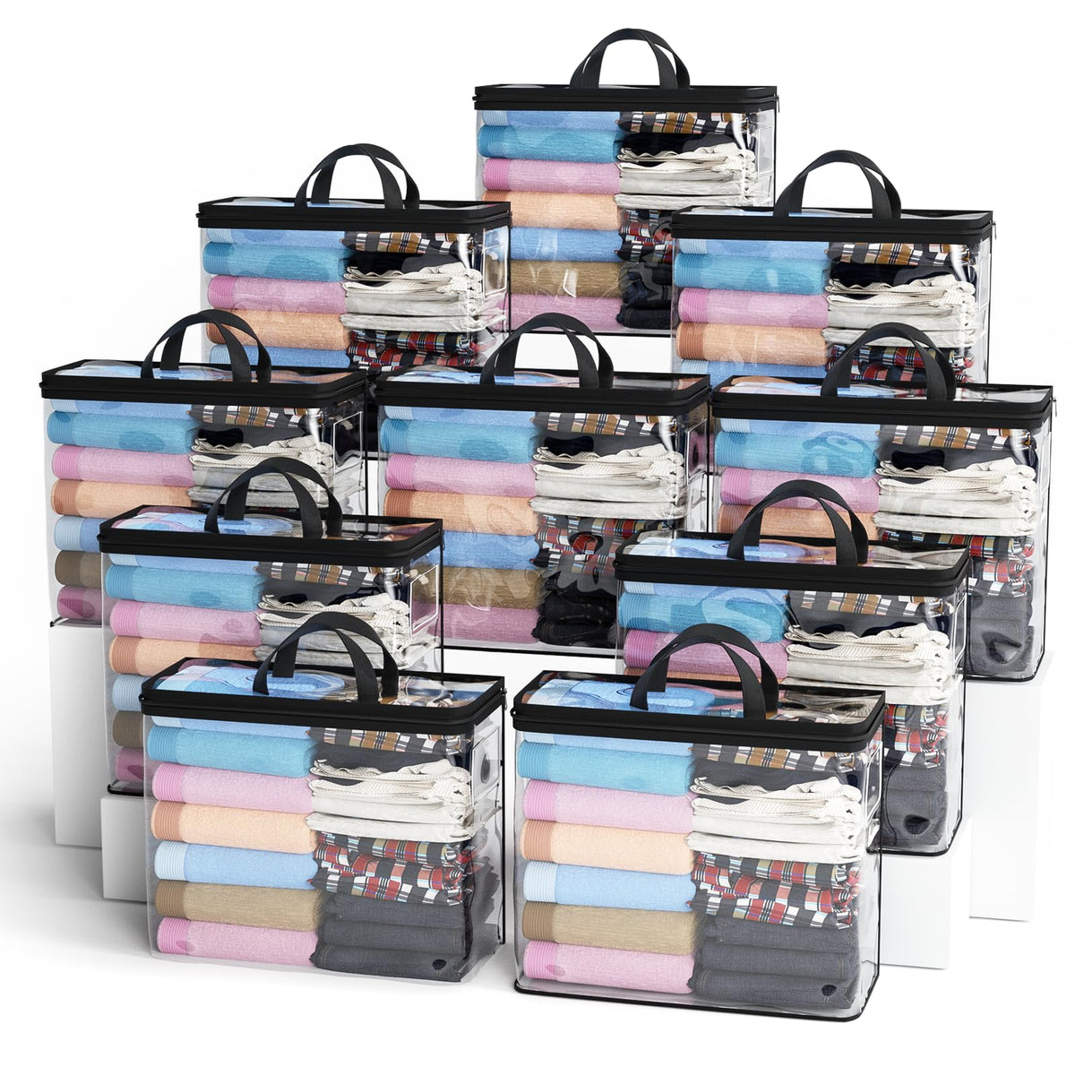 Hopack under-bed storage bag zipper close-up shows sturdy construction for daily organization