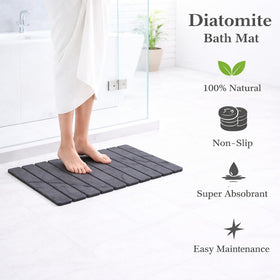 Hoppli mold odor resistant mat maintains freshness in bathrooms
