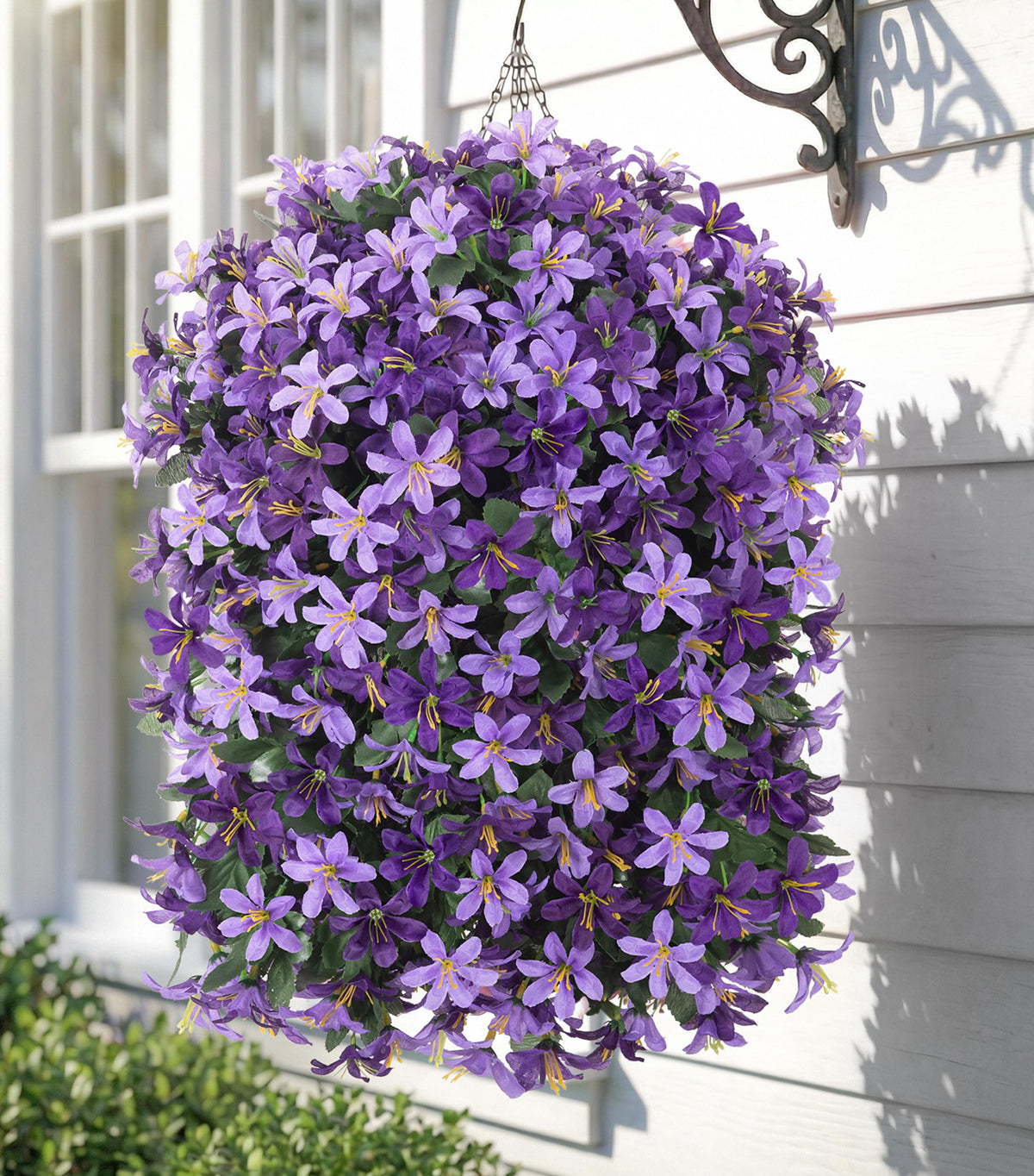 Hoppwodd outdoor lily hanging porch setup with realistic blooms