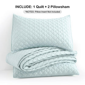 HORIMOTE HOME easy-care quilt remains crisp after machine wash