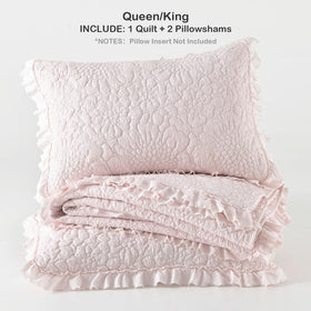 HORIMOTE HOME queen-size quilt on bed demonstrates all-season breathable design.