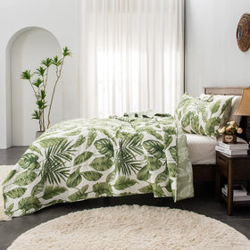 Horimote Home queen size quilt includes matching pillow shams for a coordinated look