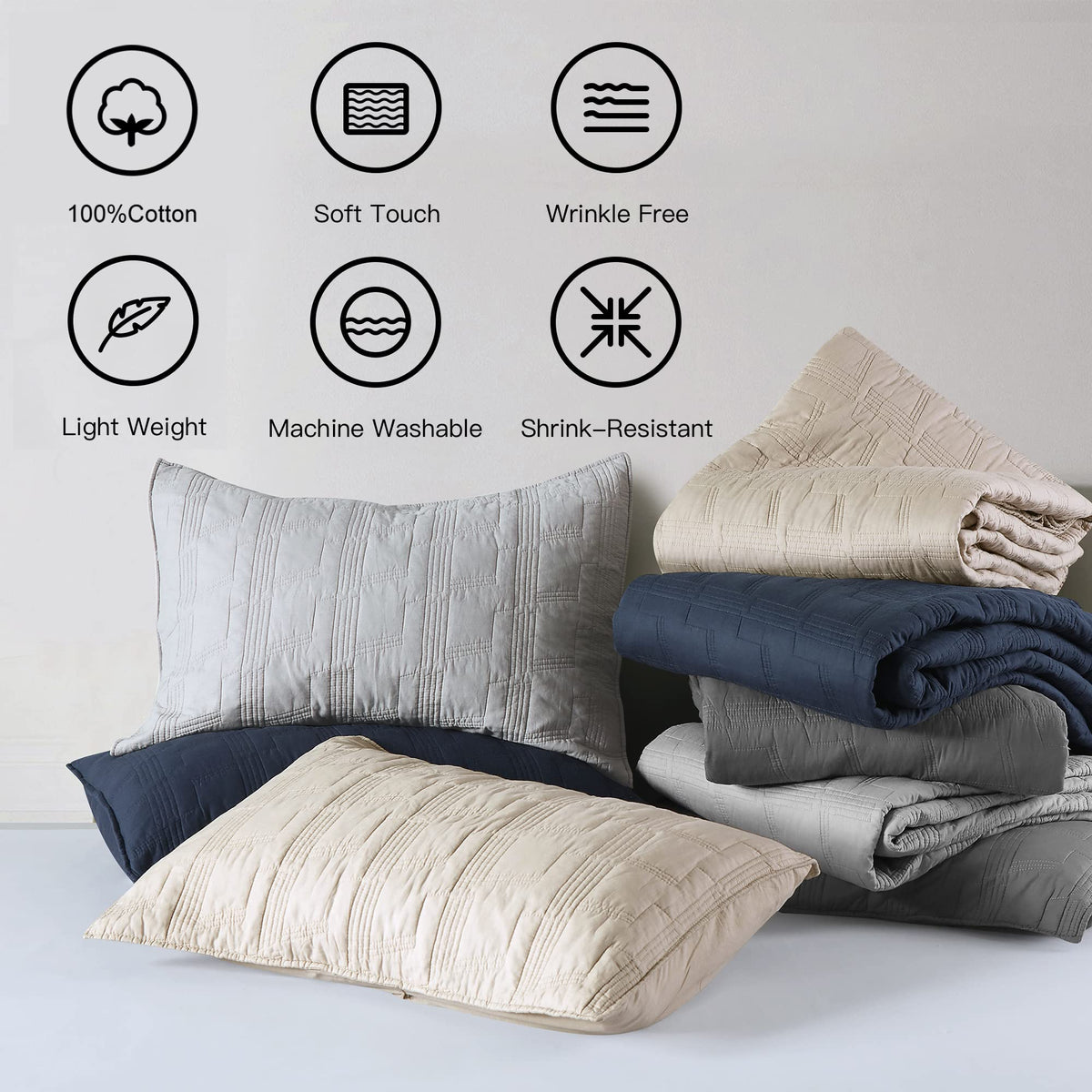 HORIMOTE HOME enzyme-washed softness highlights breathable cotton feel.