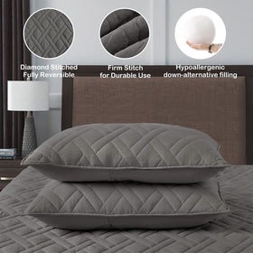 HORIMOTE HOME quilt shams 20x26 coordinating bedroom decor.