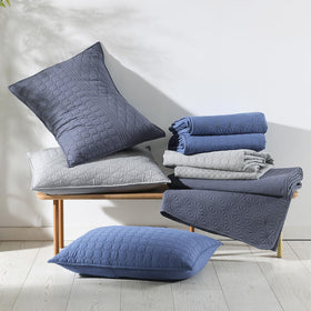 HORIMOTE HOME ready-to-use quilt set simplifies decorating with a cohesive look.