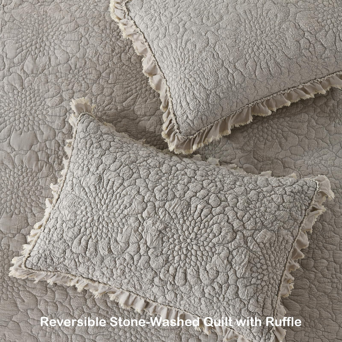 HORIMOTE HOME stone-washed microfiber texture feels plush and breathable.