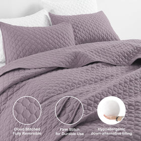 HORIMOTE HOME ultra-soft microfiber quilt for cozy, lightweight warmth