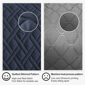 HORIMOTE HOME quilt stitching detail demonstrates durability and neat finish
