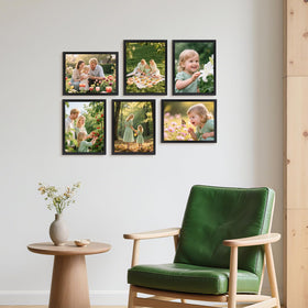 HORLIMER wall-mounted frame in vertical orientation for diplomas or art