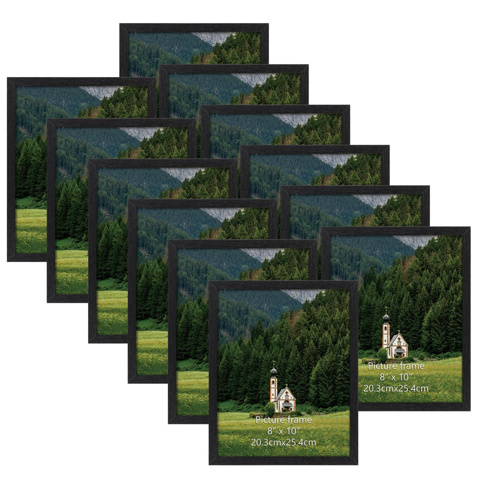 HORLIMER 8x10 frame set 12 shown together for wall or table displays